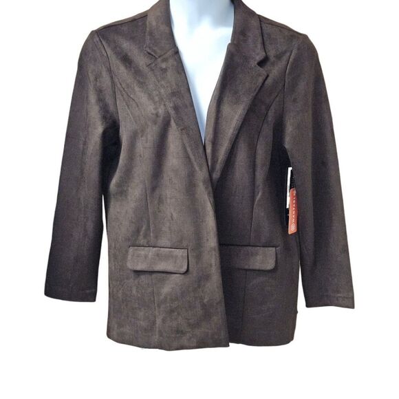 Liverpool Fox Way boyfriend Blazer in cedar Brown broken Geo Size XL - Picture 2 of 16